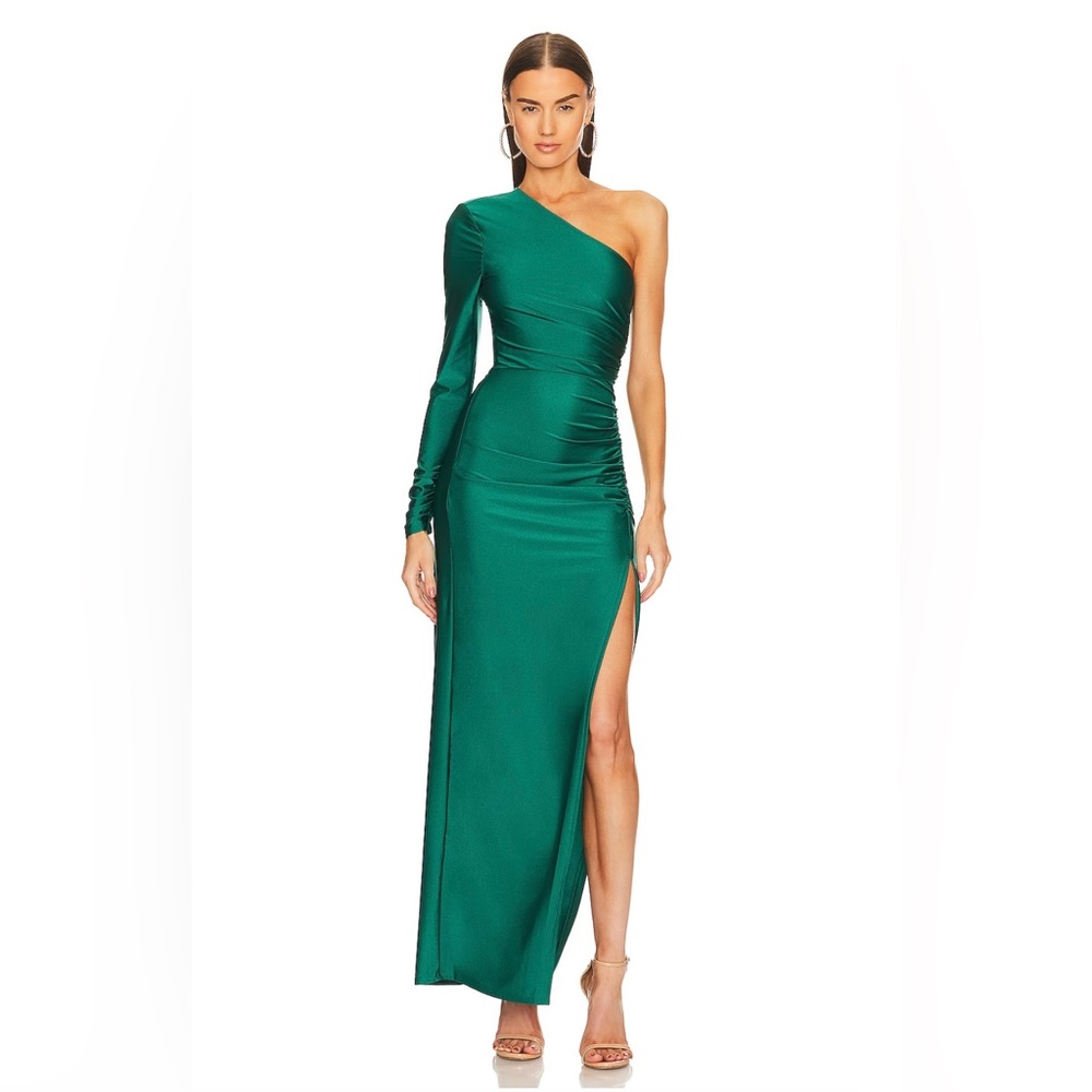 Michael Costello green dress